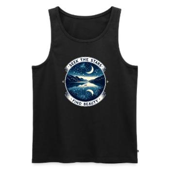 Astrophotography Astronomy Space Camera - Men's Premium Organic Tank Top - black - Front - AI Model Male 178 light (178cm)
