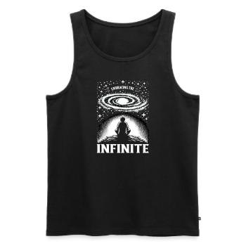 Astrophotographie Astronomie Caméra spatiale - Débardeur bio Premium Homme - noir - Devant - Michal (187cm)