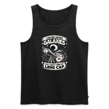 Astrophotography Astronomy Space Camera - Men's Premium Organic Tank Top - black - Front - AI Model Male 178 light (178cm)