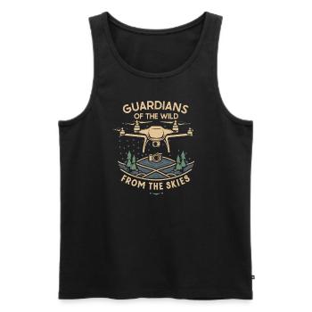 Drohne Pilot Opa Geschenkidee Alter Mann Mit - Männer Premium Bio Tank Top - Schwarz - Vorne - AI Model Male 178 light (178cm)