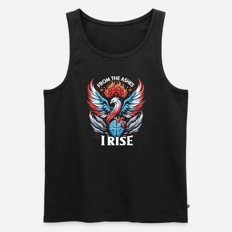 Schlaganfall-überlebende Schlaganfall-bewusstsein - Männer Premium Bio Tank Top - Schwarz