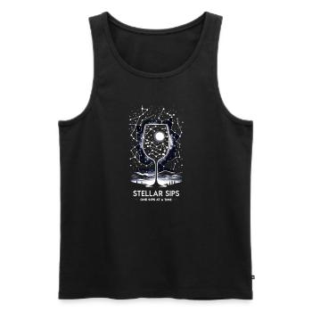 Wine making Wine Maker Wine Lover Wine Fan - Männer Premium Bio Tank Top - Schwarz - Vorne - AI Model Male 178 light (178cm)