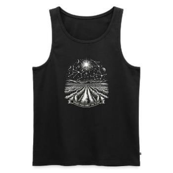 Wine making Wine Maker Wine Lover Wine Fan - Männer Premium Bio Tank Top - Schwarz - Vorne - AI Model Male 178 light (178cm)