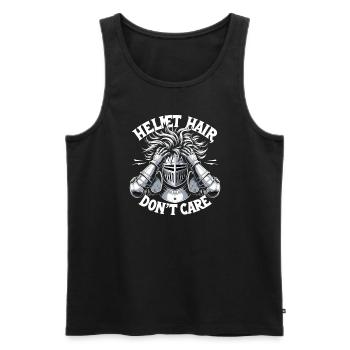 Ritterritter Mittelalterliche Renaissance-rüstung - Männer Premium Bio Tank Top - Schwarz - Vorne - AI Model Male 178 light (178cm)