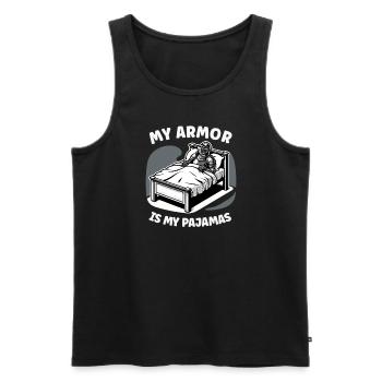 Knight Knight Medieval Renaissance Armor - Men's Premium Organic Tank Top - black - Front - Michal (187cm)