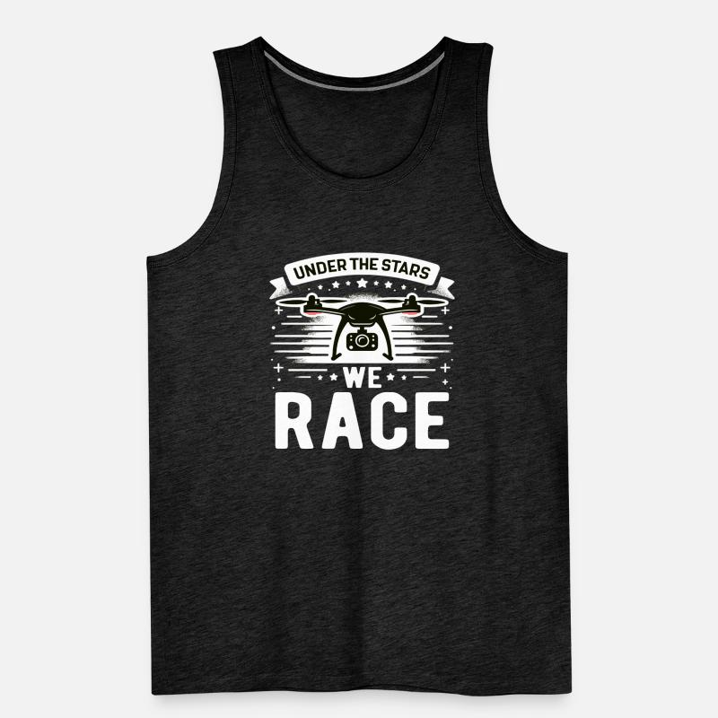 Drohne Pilot Opa Geschenkidee Alter Mann Mit Männer Premium Bio Tank Top