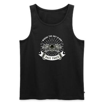 Drohne Pilot Opa Geschenkidee Alter Mann Mit - Männer Premium Bio Tank Top - Schwarz - Vorne - AI Model Male 178 light (178cm)