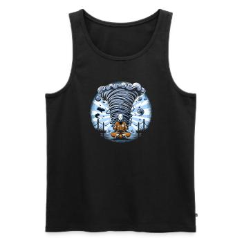 Meteorology children's tornado storm, The storm fan - Men's Premium Organic Tank Top - black - Front - Michal (187cm)