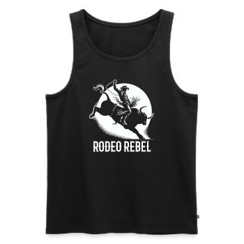 Rodeo Bull Riding Livestock Show Farmer Cattle - Männer Premium Bio Tank Top - Schwarz - Vorne - Michal (187cm)