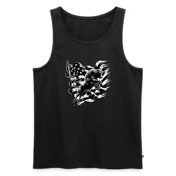 Rodeo Bull Riding Livestock Show Farmer Cattle - Männer Premium Bio Tank Top - Schwarz - Vorne - Michal (187cm)