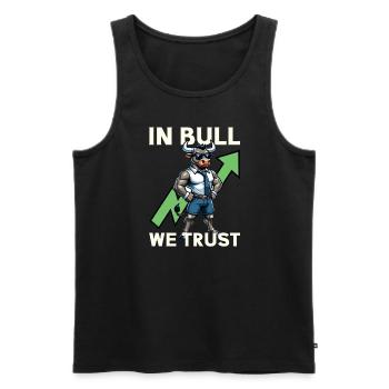 Börsenhändler, Forex-händler, Anlegerhandel - Männer Premium Bio Tank Top - Schwarz - Vorne - Michal (187cm)