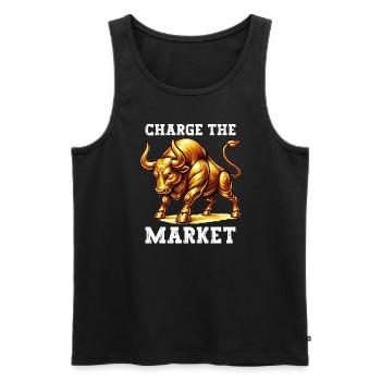 Gold Trader Forex Trader XAUUSD Trader - Männer Premium Bio Tank Top - Schwarz - Vorne - Michal (187cm)