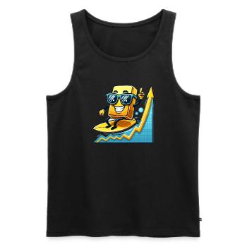 Gold Trader Forex Trader XAUUSD Trader - Männer Premium Bio Tank Top - Schwarz - Vorne - Michal (187cm)