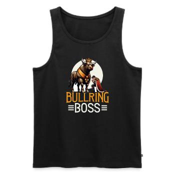 Rodeo Bull Riding Livestock Show Farmer Cattle - Männer Premium Bio Tank Top - Schwarz - Vorne - Michal (187cm)