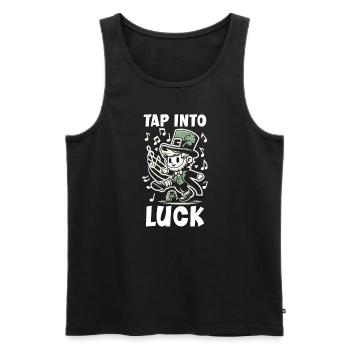 Danse irlandaise Tenue d'Irlande Musique irlandaise - Débardeur bio Premium Homme - noir - Devant - Michal (187cm)