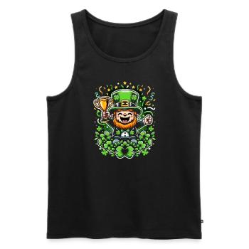 Danse irlandaise Tenue d'Irlande Musique irlandaise - Débardeur bio Premium Homme - noir - Devant - Michal (187cm)