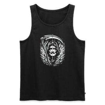 Edgar Allan Poe Fan, Klassische Literatur, - Männer Premium Bio Tank Top - Schwarz - Vorne - AI Model Male 178 light (178cm)