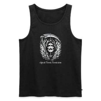 Edgar Allan Poe Fan, Klassische Literatur, - Männer Premium Bio Tank Top - Schwarz - Vorne - AI Model Male 178 light (178cm)