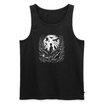 Edgar Allan Poe Fan, Classic Literature, - Men's Premium Organic Tank Top - black - Front - Michal (187cm)