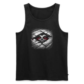 Edgar Allan Poe Fan, Klassische Literatur, - Männer Premium Bio Tank Top - Schwarz - Vorne - AI Model Male 178 light (178cm)
