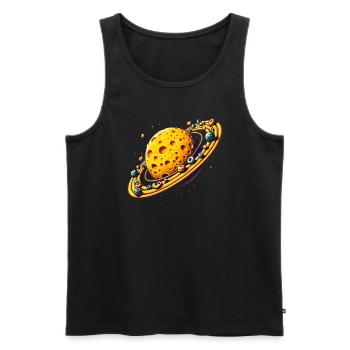 Zone extraterrestre extraterrestre 51 Ufo Space Geek - Débardeur bio Premium Homme - noir - Devant - AI Model Male 178 light (178cm)