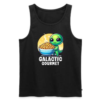 Alien Extraterrestrial Area 51 Ufo Space Geek - Männer Premium Bio Tank Top - Schwarz - Vorne - Michal (187cm)