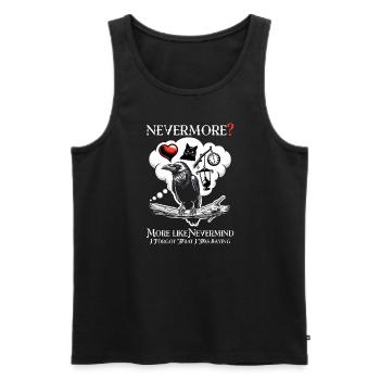 Edgar Allan Poe Fan, Classical Literature, - Men's Premium Organic Tank Top - black - Front - Michal (187cm)