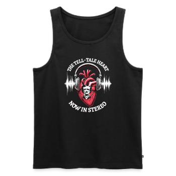 Edgar Allan Poe Fan, Klassische Literatur, - Männer Premium Bio Tank Top - Schwarz - Vorne - AI Model Male 178 light (178cm)