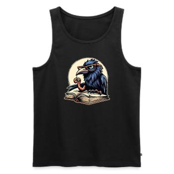 Edgar Allan Poe Fan, Klassische Literatur, - Männer Premium Bio Tank Top - Schwarz - Vorne - AI Model Male 178 light (178cm)