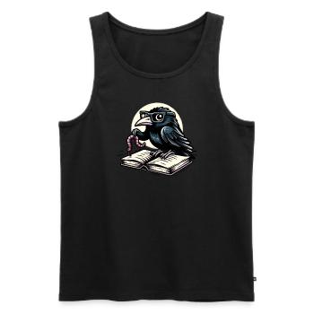 Edgar Allan Poe Fan, Classical Literature, - Men's Premium Organic Tank Top - black - Front - Michal (187cm)