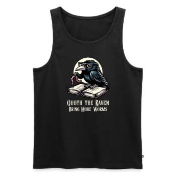 Edgar Allan Poe Fan, Classical Literature, - Men's Premium Organic Tank Top - black - Front - Michal (187cm)