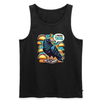 Edgar Allan Poe Fan, Klassische Literatur, - Männer Premium Bio Tank Top - Schwarz - Vorne - AI Model Male 178 light (178cm)