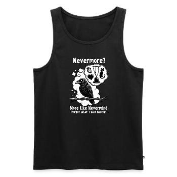 Edgar Allan Poe Fan, Klassische Literatur, - Männer Premium Bio Tank Top - Schwarz - Vorne - AI Model Male 178 light (178cm)