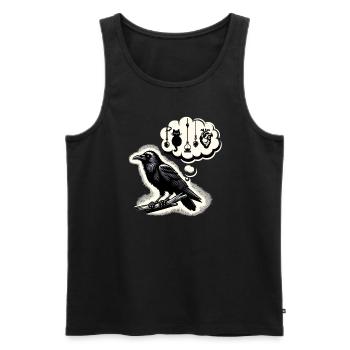 Edgar Allan Poe Fan, Klassische Literatur, - Männer Premium Bio Tank Top - Schwarz - Vorne - AI Model Male 178 light (178cm)