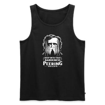 Edgar Allan Poe Fan, Klassische Literatur, - Männer Premium Bio Tank Top - Schwarz - Vorne - AI Model Male 178 light (178cm)