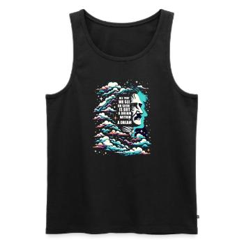 Edgar Allan Poe Fan, Classical Literature, - Men's Premium Organic Tank Top - black - Front - Michal (187cm)