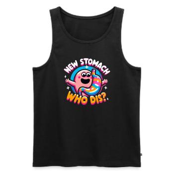 Schlauchmagen Schlauchmagenchirurgie Gastrektomie - Männer Premium Bio Tank Top - Schwarz - Vorne - Michal (187cm)