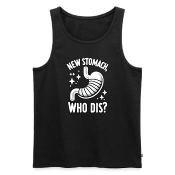 Gastric sleeve, gastric sleeve, gastrectomy, gastrectomy - Men's Premium Organic Tank Top - black - Front - Michal (187cm)