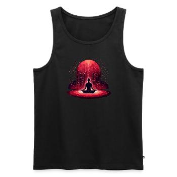 Thérapie par la lumière rouge Thérapie au laser de bas niveau pour - Débardeur bio Premium Homme - noir - Devant - AI Model Male 178 light (178cm)