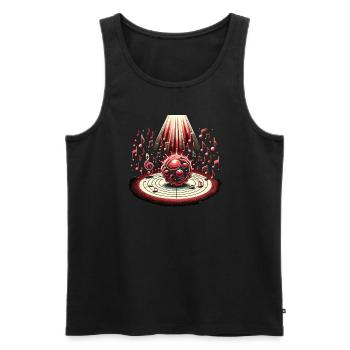 Thérapie par la lumière rouge Thérapie au laser de bas niveau pour - Débardeur bio Premium Homme - noir - Devant - AI Model Male 178 light (178cm)