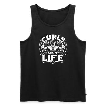 Bodybuilding Powerlifting Weightlifting Fitness - Männer Premium Bio Tank Top - Schwarz - Vorne - AI Model Male 178 light (178cm)