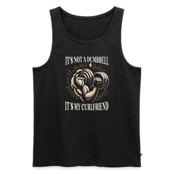 Bodybuilding Powerlifting Weightlifting Fitness - Männer Premium Bio Tank Top - Schwarz - Vorne - Michal (187cm)