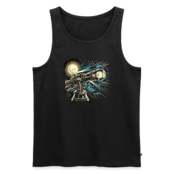 Astrophotography Astronomy Space Camera - Men's Premium Organic Tank Top - black - Front - AI Model Male 178 light (178cm)