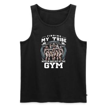 Female Bodybuilding Powerlifting Weightlifting Fit - Men's Premium Organic Tank Top - black - Front - Michal (187cm)