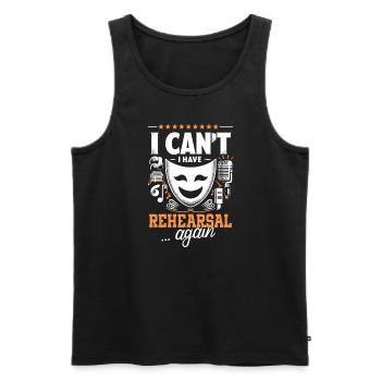 Broadway Musical Musical Theater Sängerin - Männer Premium Bio Tank Top - Schwarz - Vorne - AI Model Male 178 light (178cm)