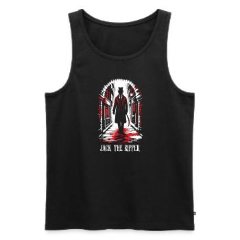 Horror Movie Marathon Survivor Scary Movies True - Men's Premium Organic Tank Top - black - Front - Michal (187cm)