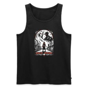 Cowboy Barn Bull Rider Rodeo Country Western - Men's Premium Organic Tank Top - black - Front - Michal (187cm)