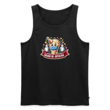 Hip Replacement Surgery Hip Surgery Post-op - Men's Premium Organic Tank Top - black - Front - AI Model Male 178 light (178cm)