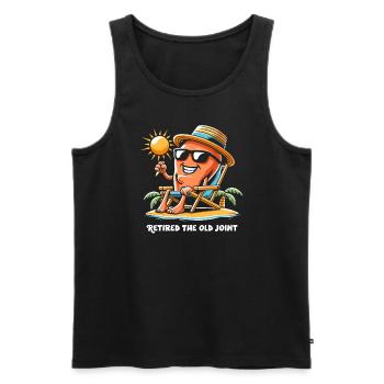 Hip Replacement Surgery Hip Surgery Post-op - Men's Premium Organic Tank Top - black - Front - AI Model Male 178 light (178cm)