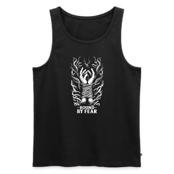 Psychological Horror psychiatric suspense - Männer Premium Bio Tank Top - Schwarz - Vorne - Michal (187cm)